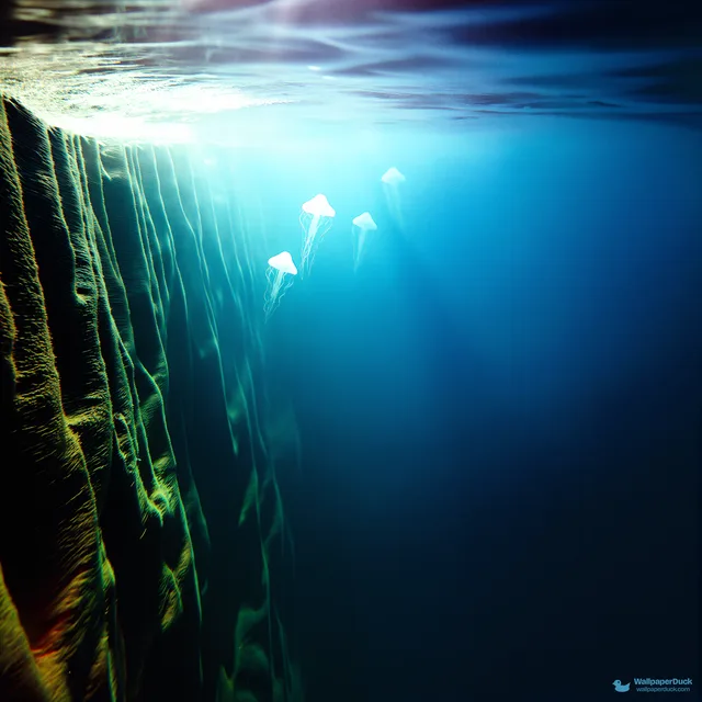 Mid-Water Ascent — Underwater 4K wallpaper