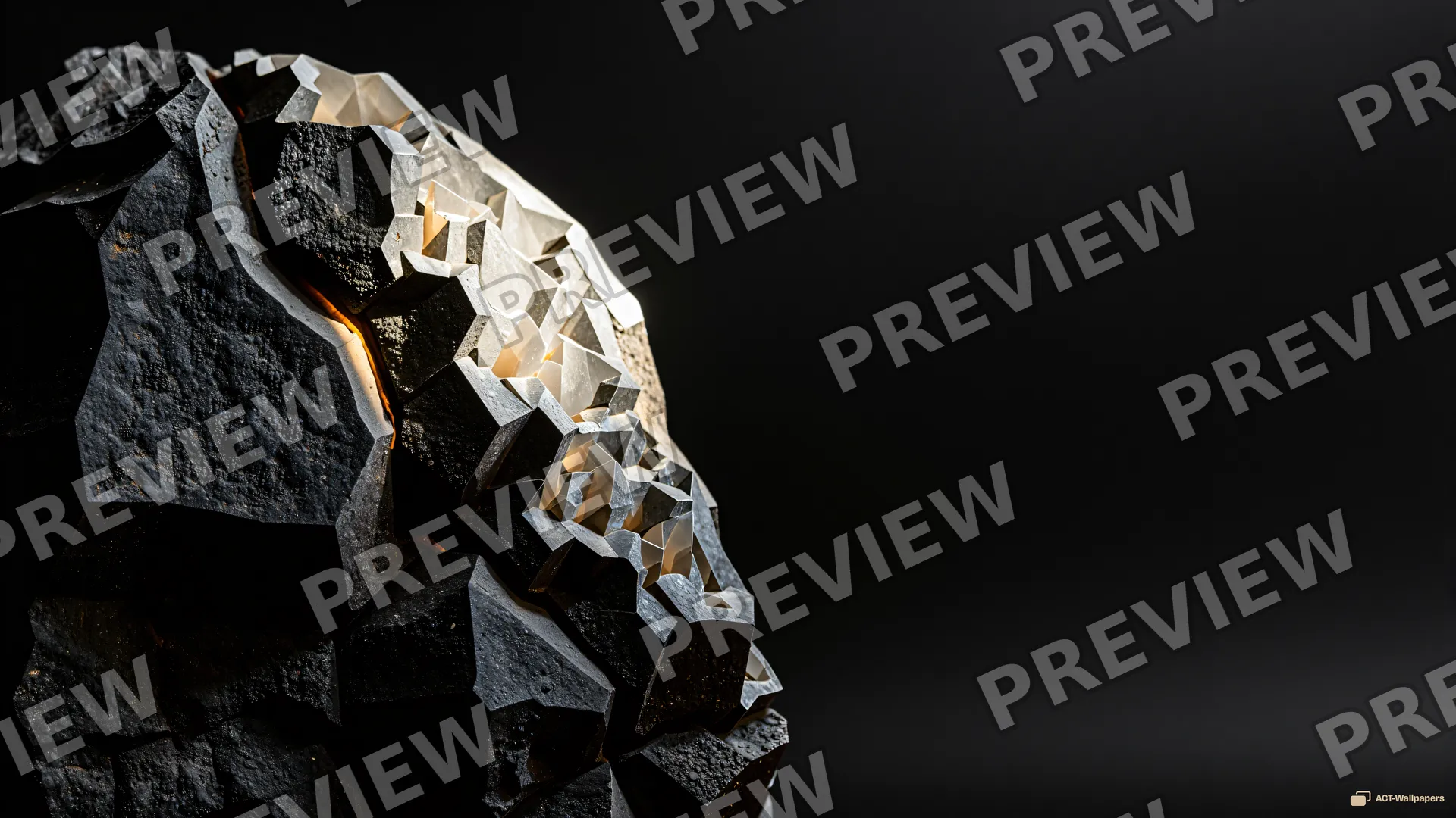 Basalt Quartz Vein — Crystals & minerals 4K wallpaper