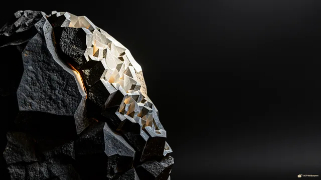 Basalt Quartz Vein — Crystals & minerals 4K wallpaper