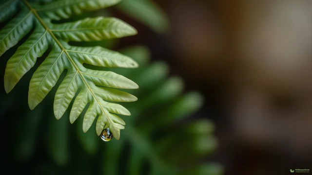 Translucent Fern Macro — Botanical macro 4K wallpaper