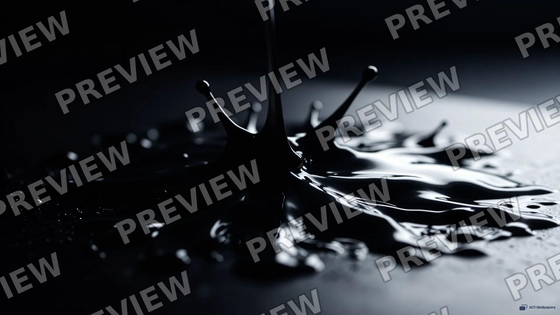 Viscous Oil Dispersion — Dark fluid 4K wallpaper