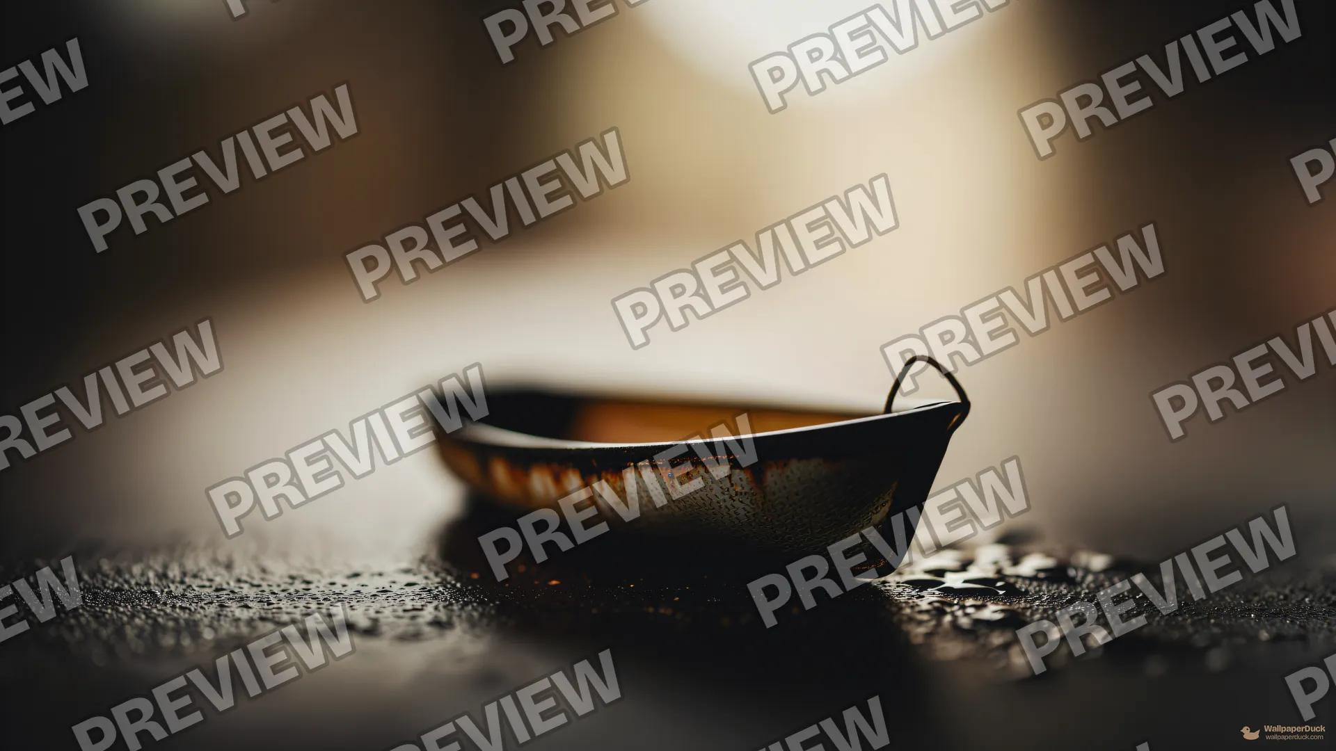 Tin Boat Puddle — Miniature worlds 4K wallpaper