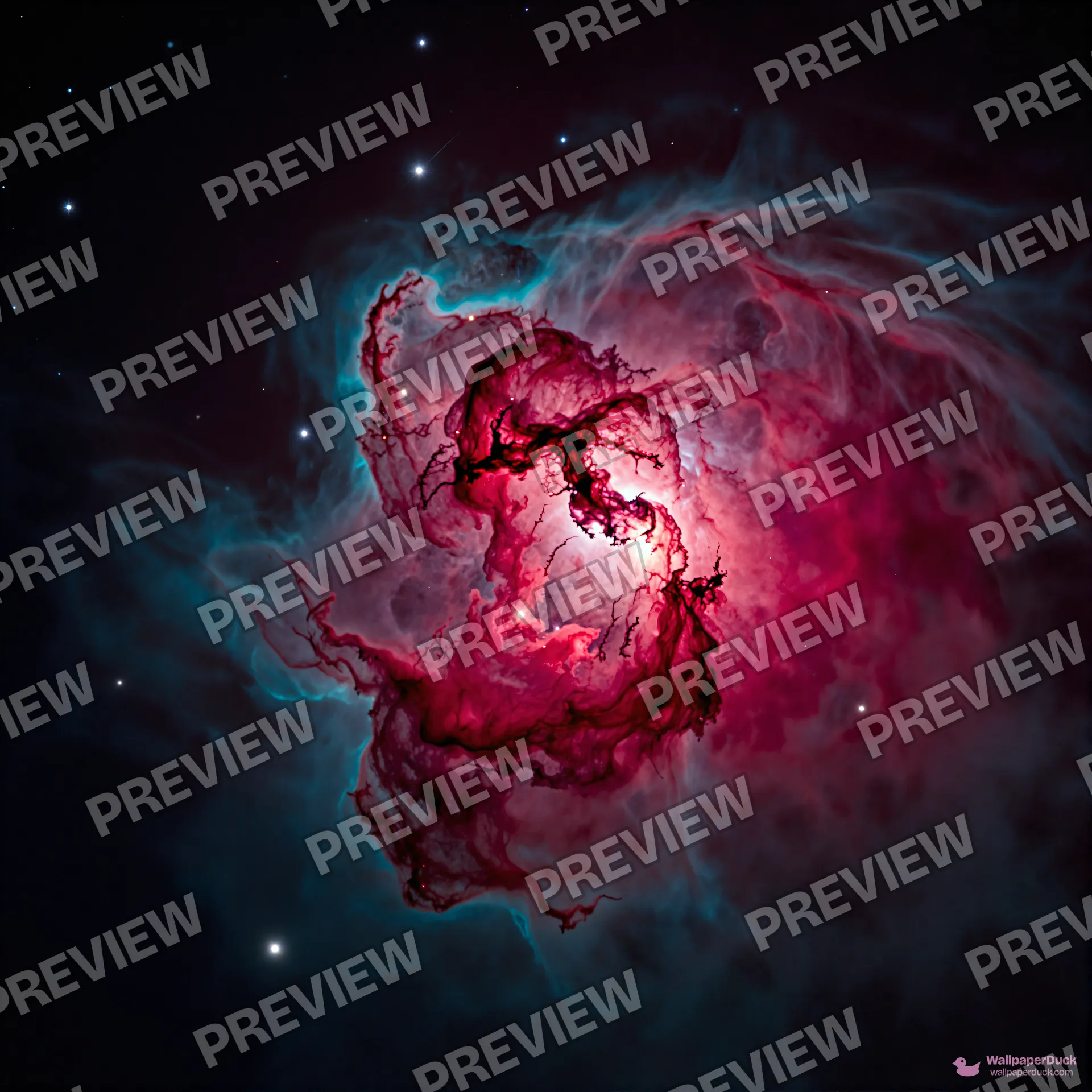 Crimson Nebula Void — Cosmic & astrophotography 4K wallpaper