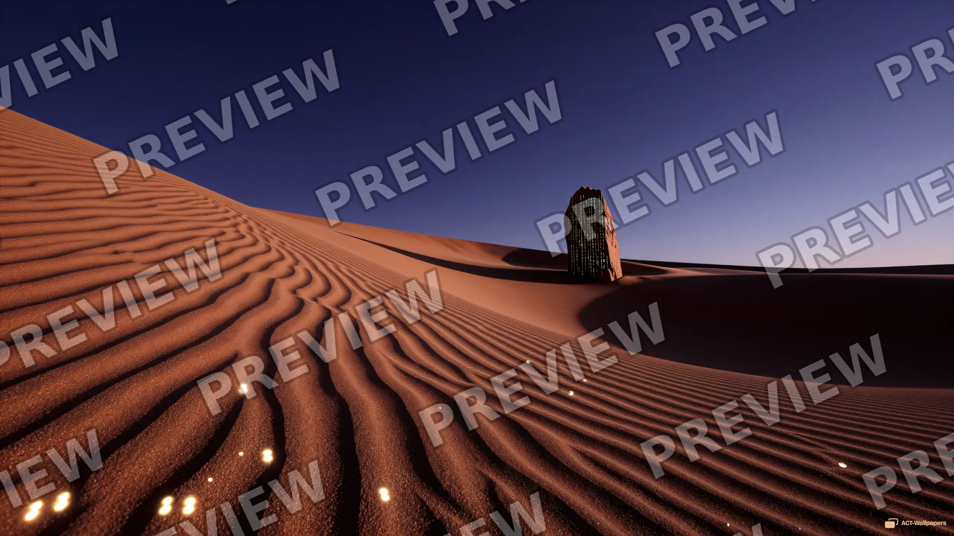 Binary Silicon Dunes — Desert 4K wallpaper