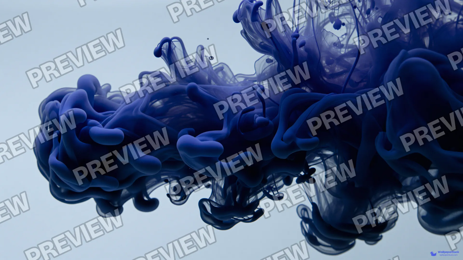 Indigo Ink Dispersion — Abstract fluid 4K wallpaper