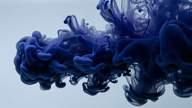 Indigo Ink Dispersion — Abstract fluid 4K wallpaper