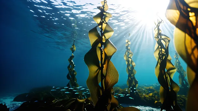 Kelp Canopy Ascent — Underwater 4K wallpaper