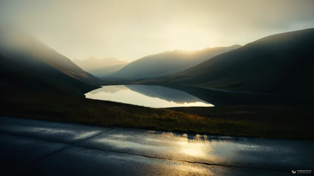 Highland Dawn Valley — Nature landscapes 4K wallpaper