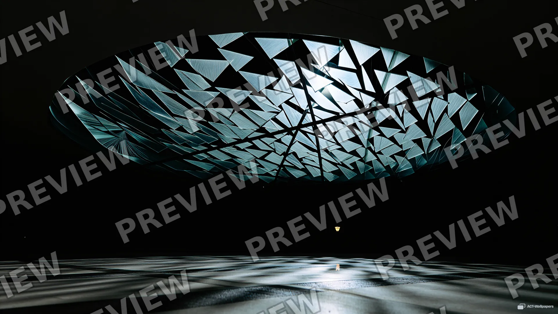 Shattered Skylight Caustics — Shattered glass 4K wallpaper