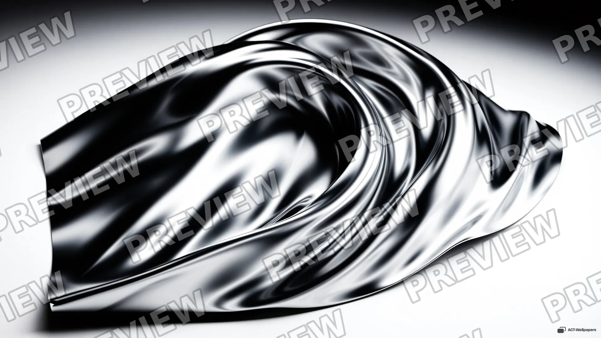 Chrome Tension Curve — Chrome texture 4K wallpaper