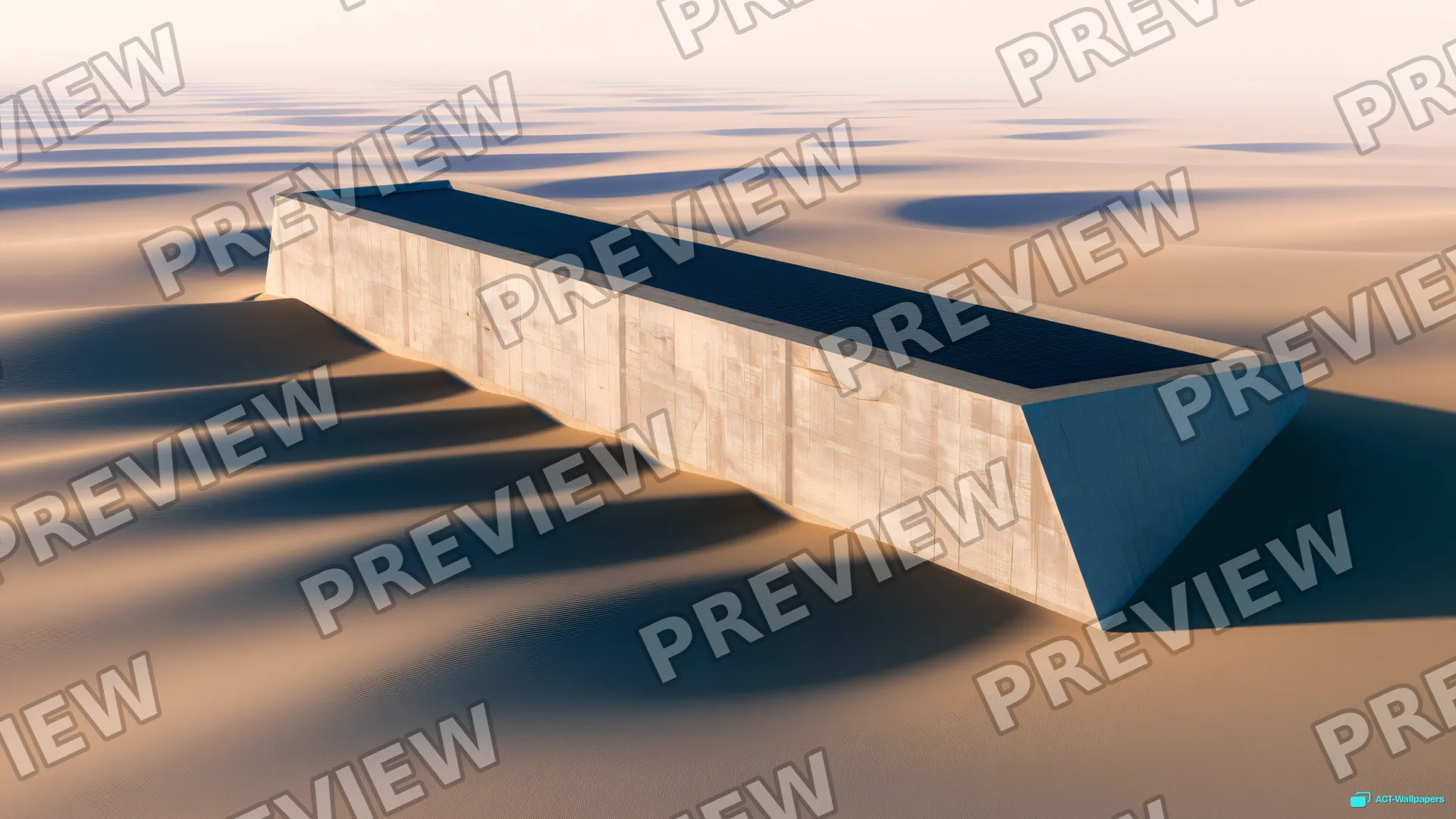 Desert Slab Complex — Desert concrete 4K wallpaper