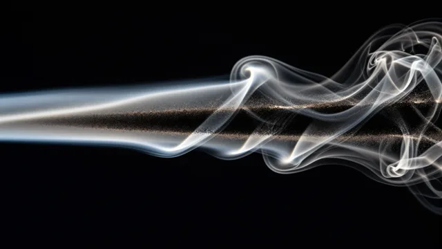 Carbon Smoke Plume — Abstract fluid 4K wallpaper