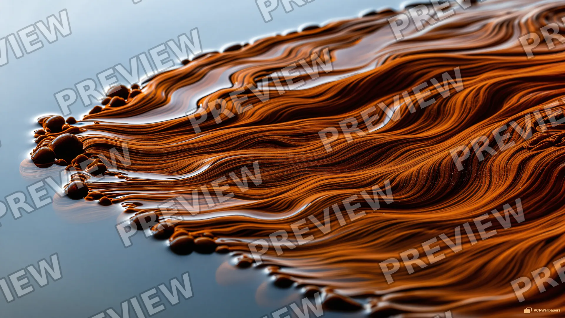 Amber Oil Dispersion — Abstract fluid 4K wallpaper
