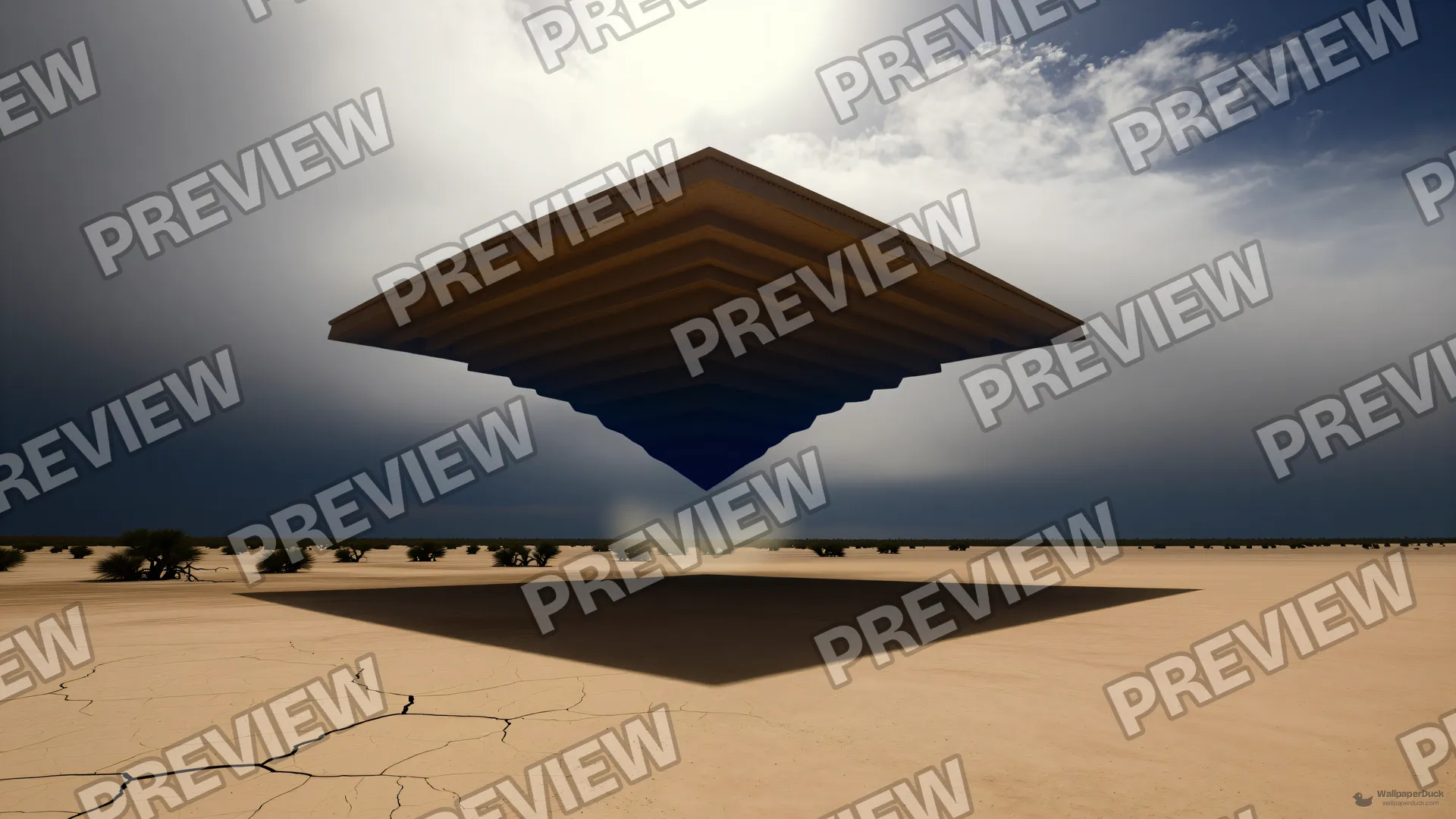 Inverted Ziggurat — Ters Ziggurat 4K wallpaper