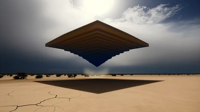 Inverted Ziggurat — Ters Ziggurat 4K wallpaper
