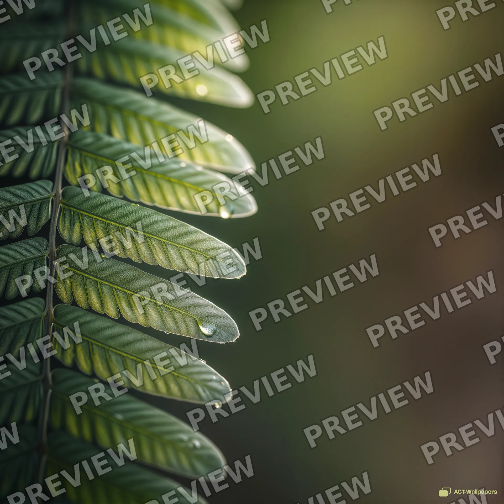 Fern Vein Backlight — Botanical macro 4K wallpaper