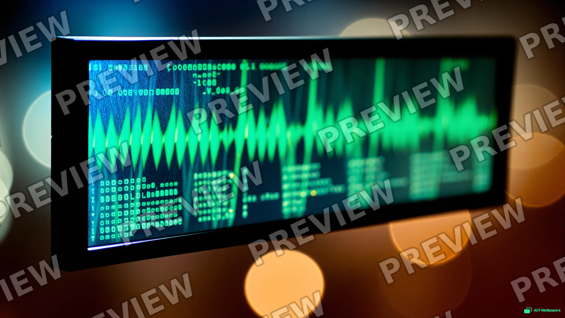 Code-to-Brainwave Interface — Night city bokeh 4K wallpaper