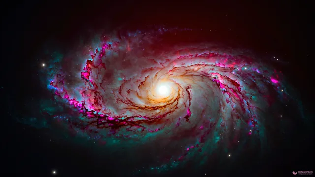 Barred Spiral Core — Cosmic & astrophotography 4K wallpaper