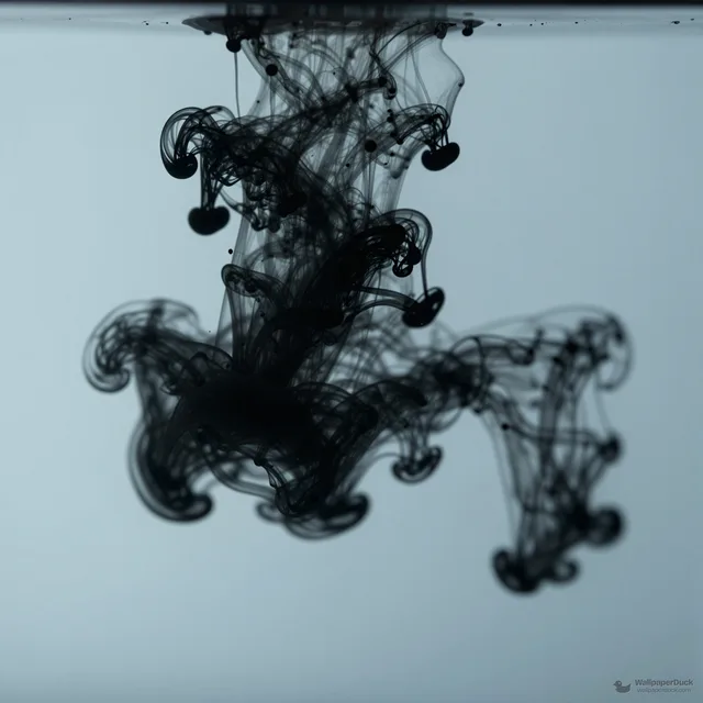 Ink Dispersal Study — Abstract fluid 4K wallpaper