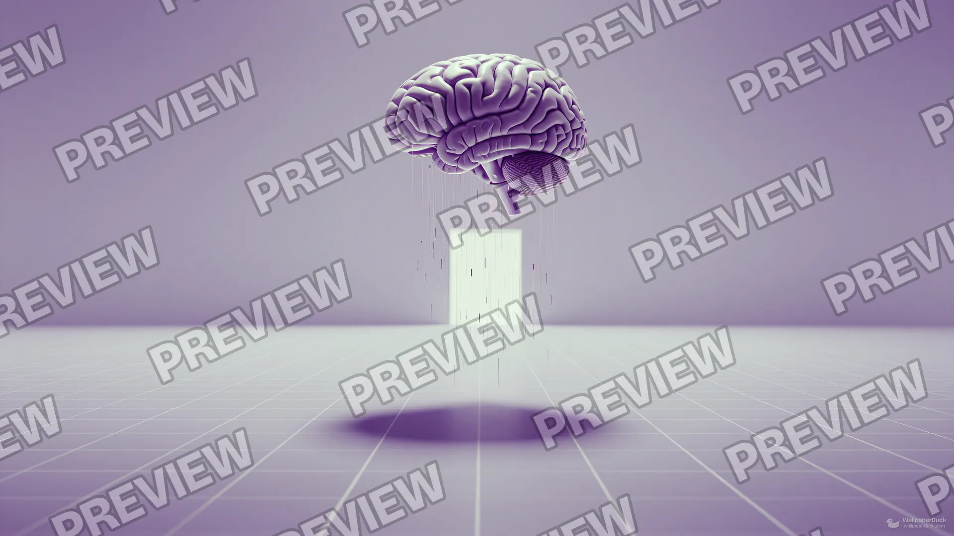 Digital Cortex Dissolution — Liminal grid space 4K wallpaper