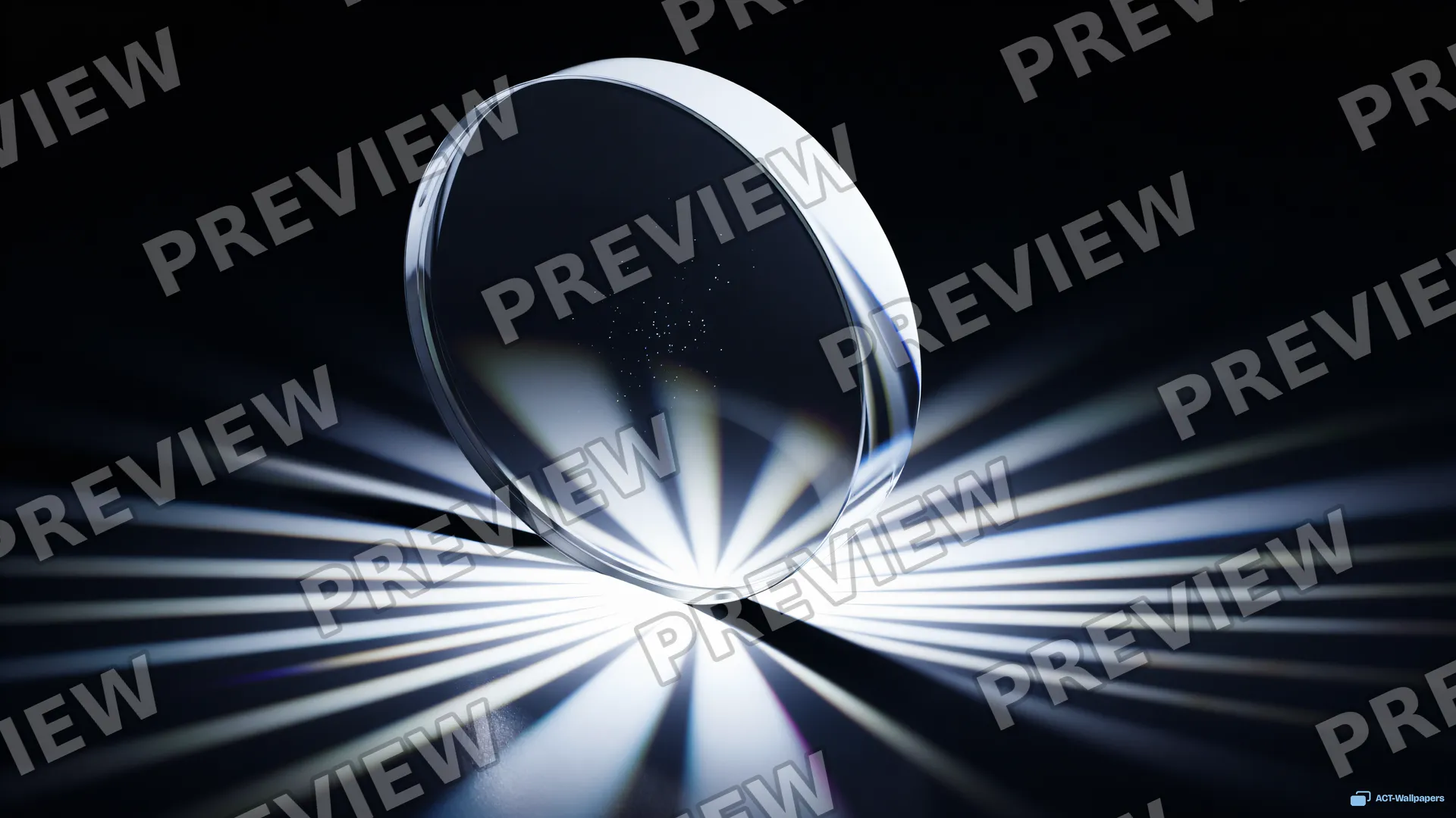 Curved Optical Refraction — Glass & light 4K wallpaper