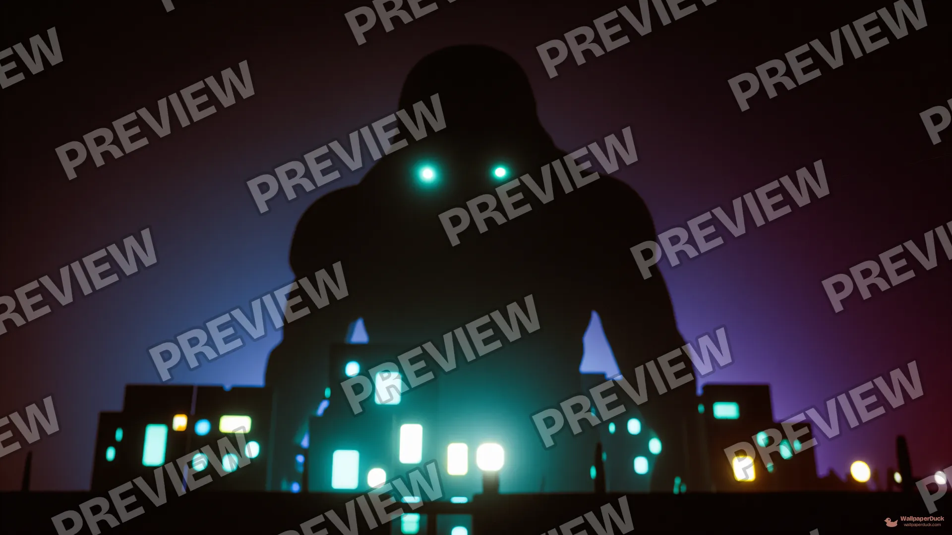 Silhouette of the Grid — Storm atmosphere 4K wallpaper