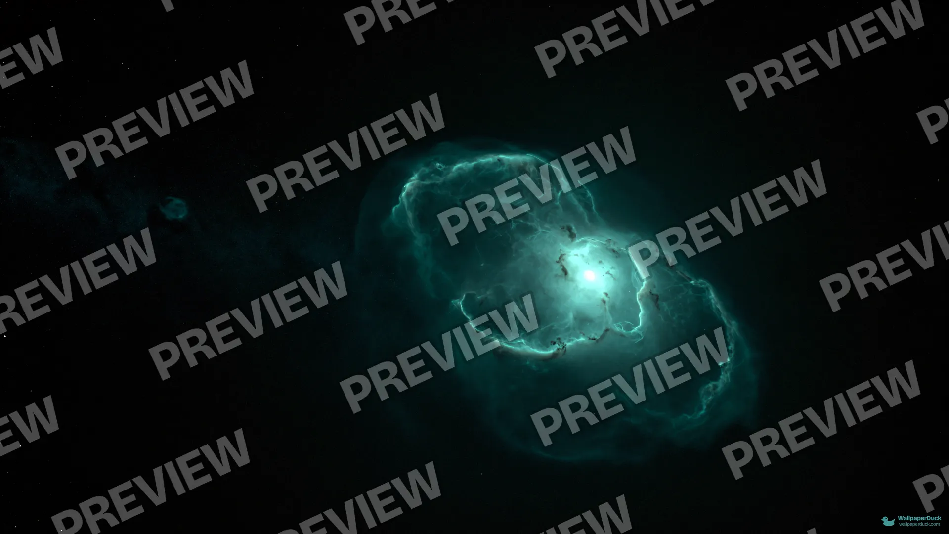 Teal Void Drift — Cosmic & astrophotography 4K wallpaper