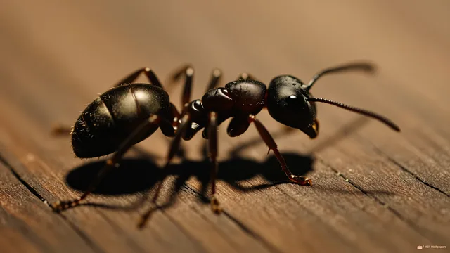 Giant Ant Wood Macro — Giant ant surface 4K wallpaper
