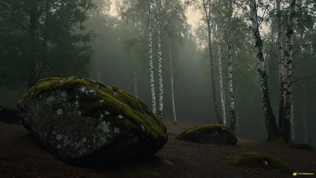 Sage Mist Forest — Sage atmosphere 4K wallpaper
