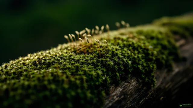 Moss Forest Micro — Botanical macro 4K wallpaper