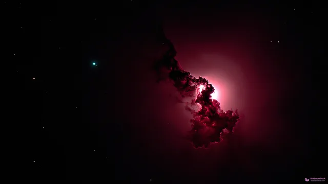 Crimson Void Filaments — Cosmic & astrophotography 4K wallpaper
