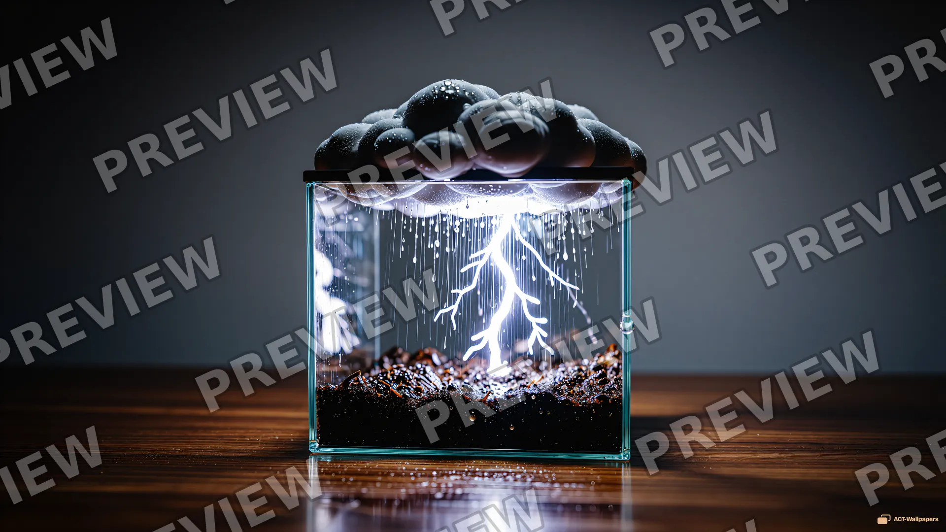 Rectangular Inverted Storm — Inverted storm terrarium 4K wallpaper