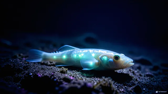 Deep Sea Anglerfish — Bioluminescence 4K wallpaper