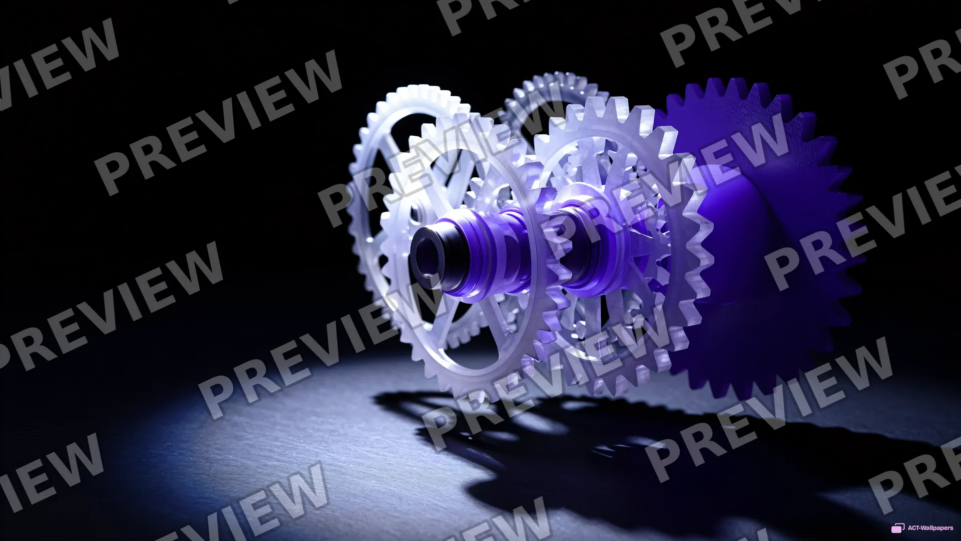 Crystal Gear Engine — Crystal machines 4K wallpaper