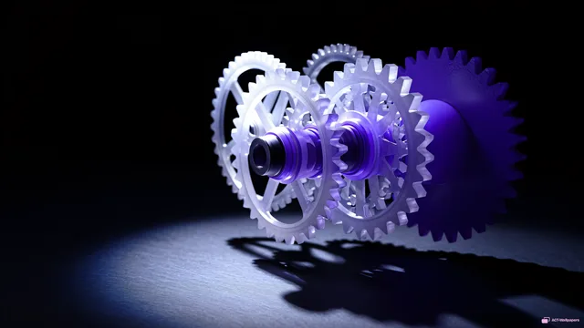 Crystal Gear Engine — Crystal machines 4K wallpaper
