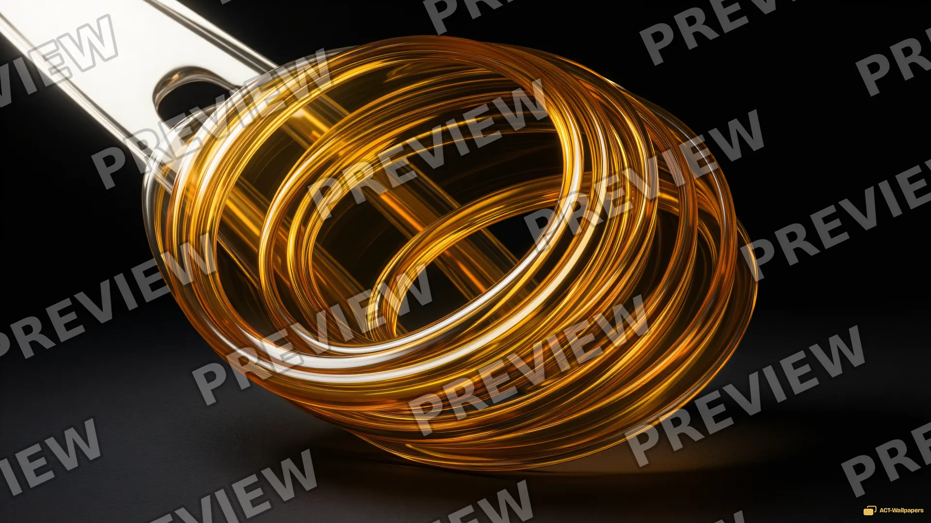 Molten Gold Fold — Chrome casting 4K wallpaper