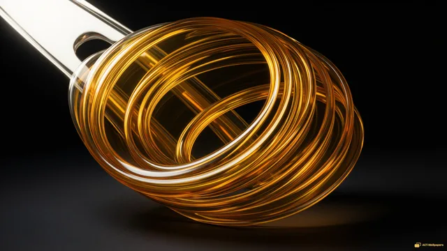 Molten Gold Fold — Chrome casting 4K wallpaper
