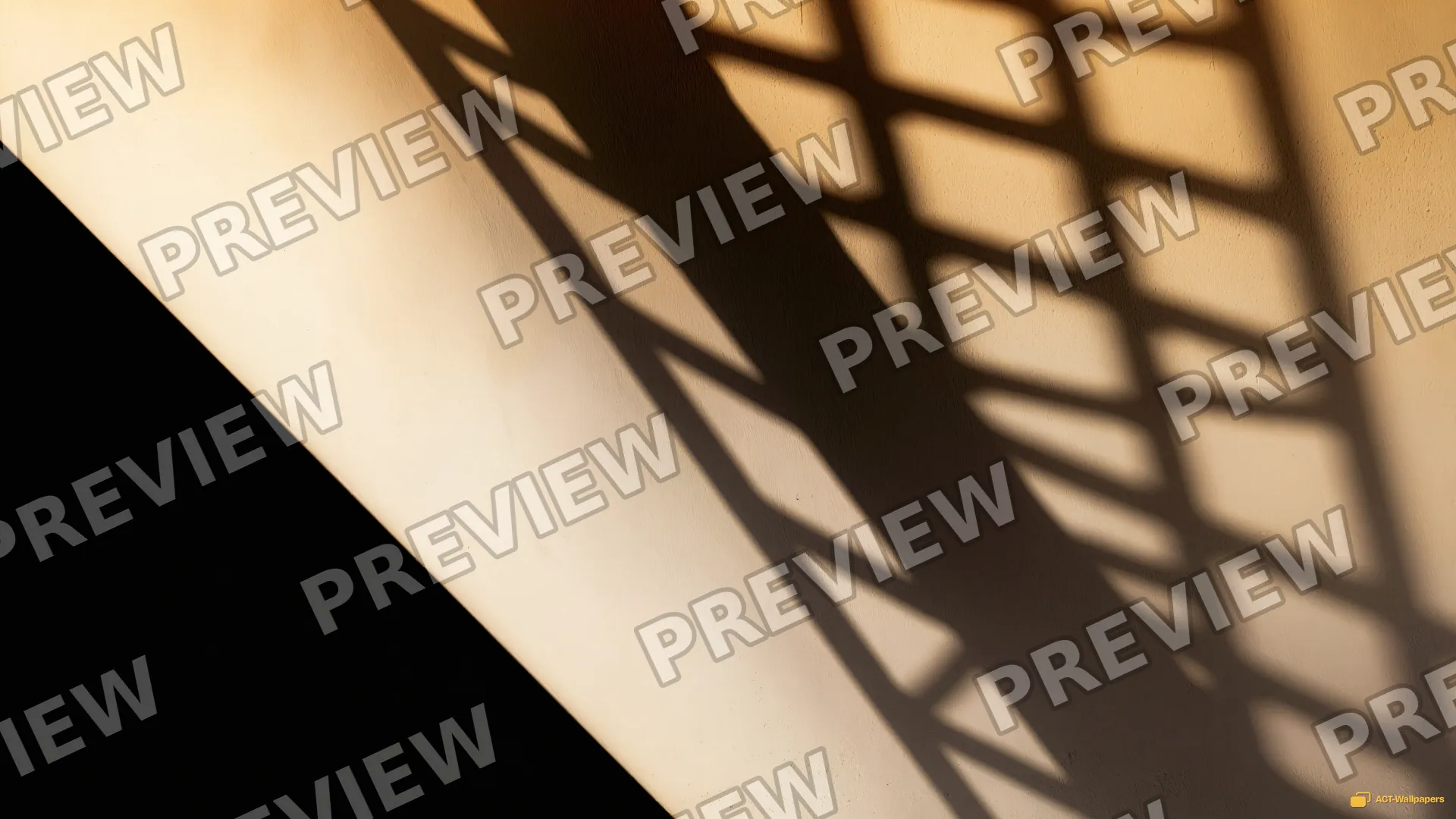 Diagonal Plaster Shadow — Shadow play 4K wallpaper