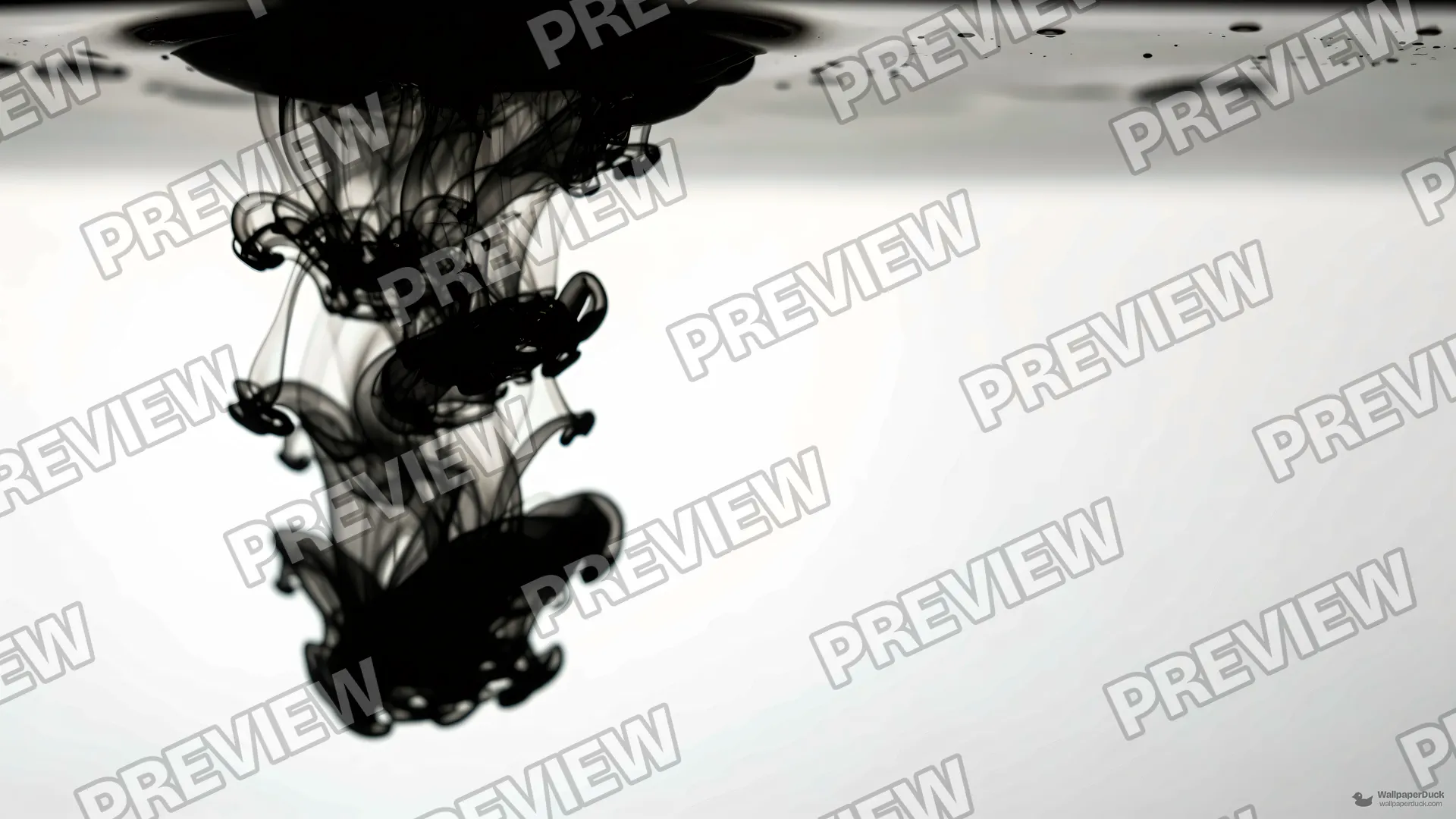 Ink Tendrils in Void — Layered silhouettes 4K wallpaper