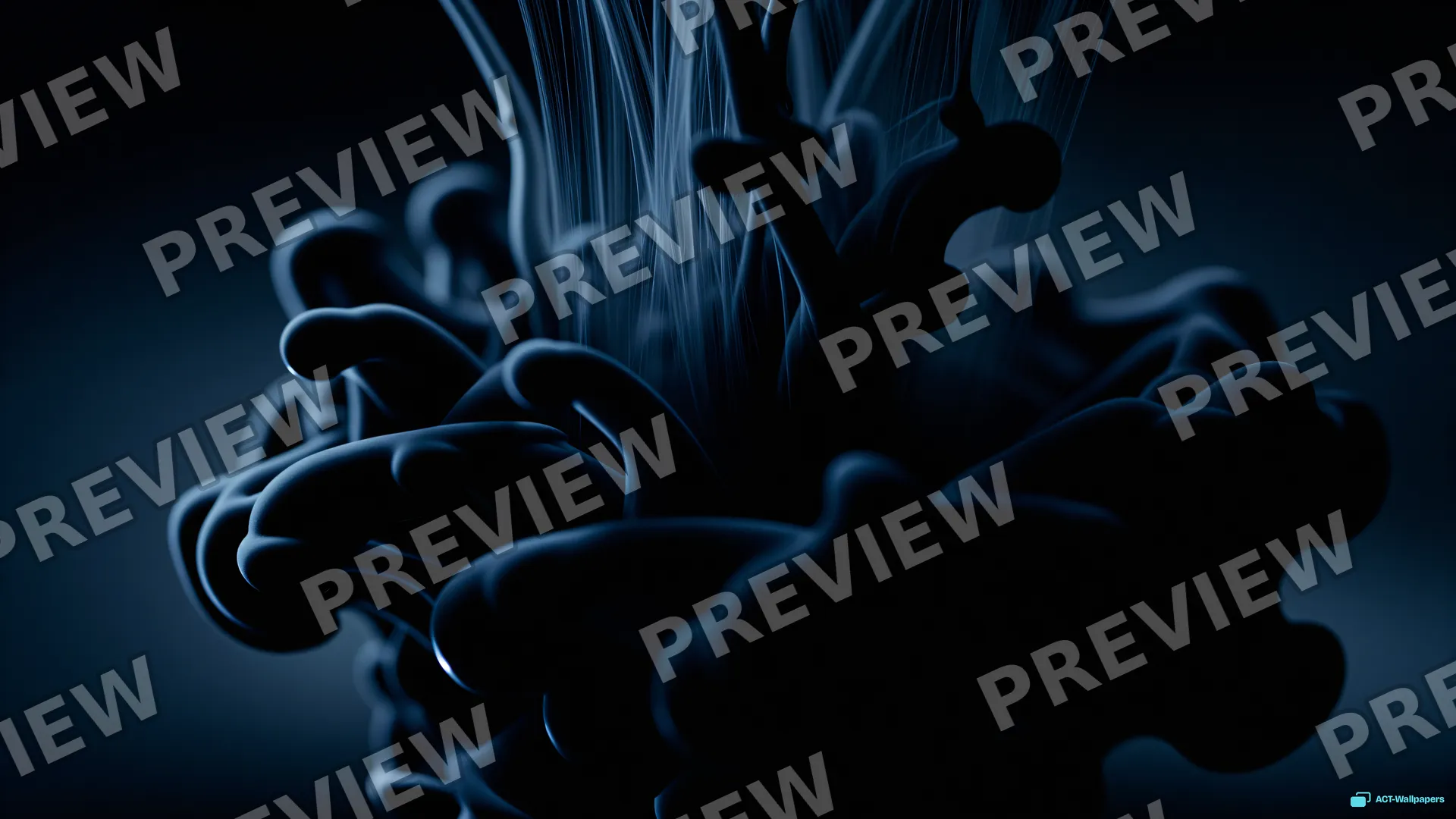 Viscous Ink Dispersion — Dark fluid 4K wallpaper