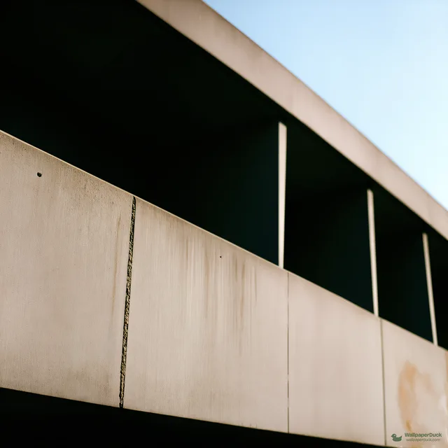 Concrete Shadow Geometry — Brutalist architecture 4K wallpaper