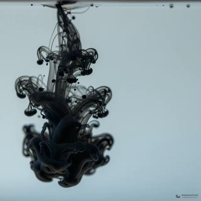 Ink Dispersion Macro — Abstract fluid 4K wallpaper
