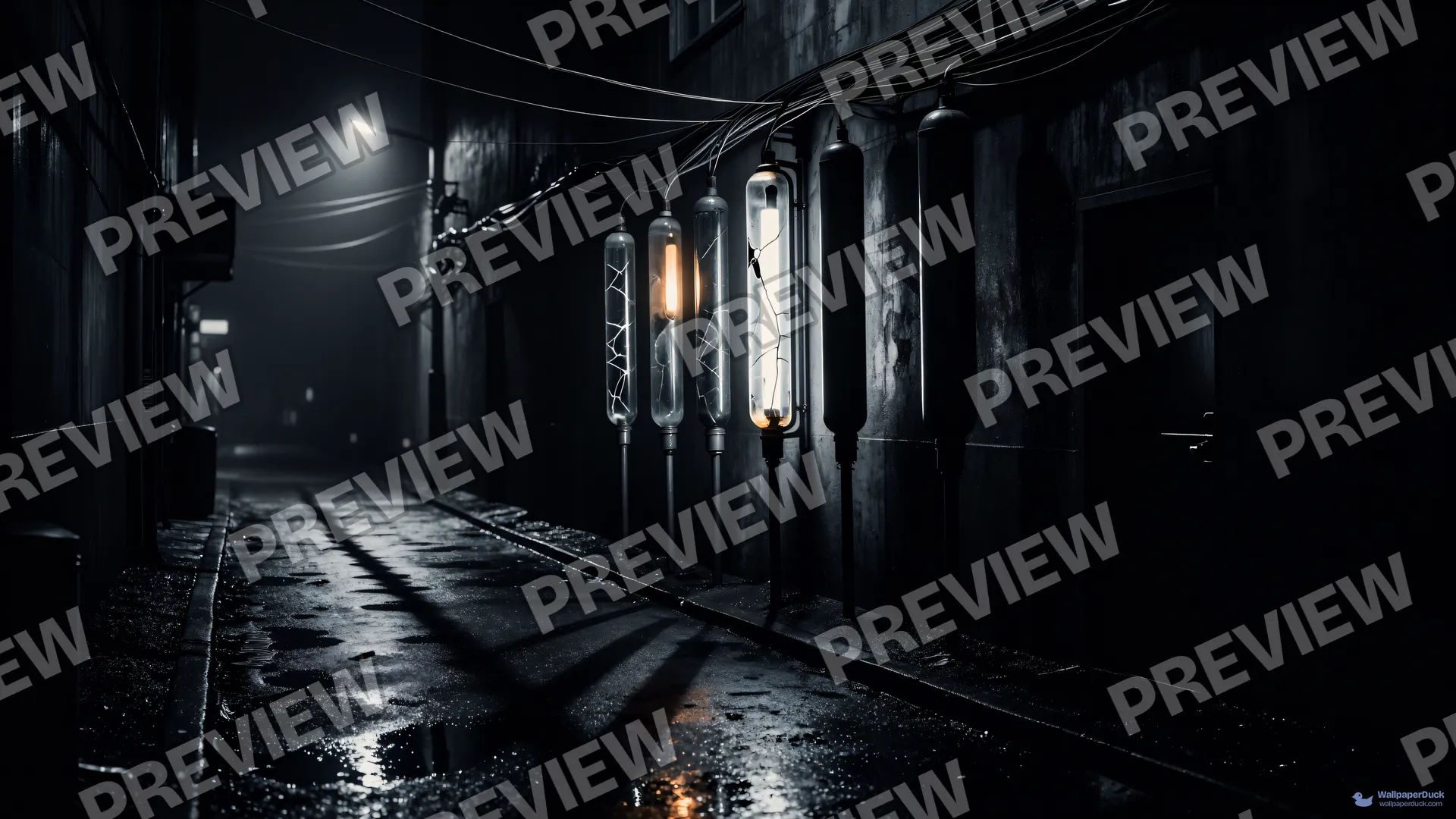 Dead Neon Alley — Cyberpunk city 4K wallpaper