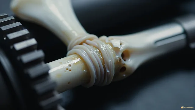 Biomechanical Piston Macro — Organic machines 4K wallpaper