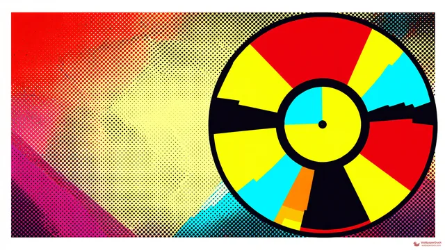 Fractured Vinyl Pop — Retro pop art 4K wallpaper