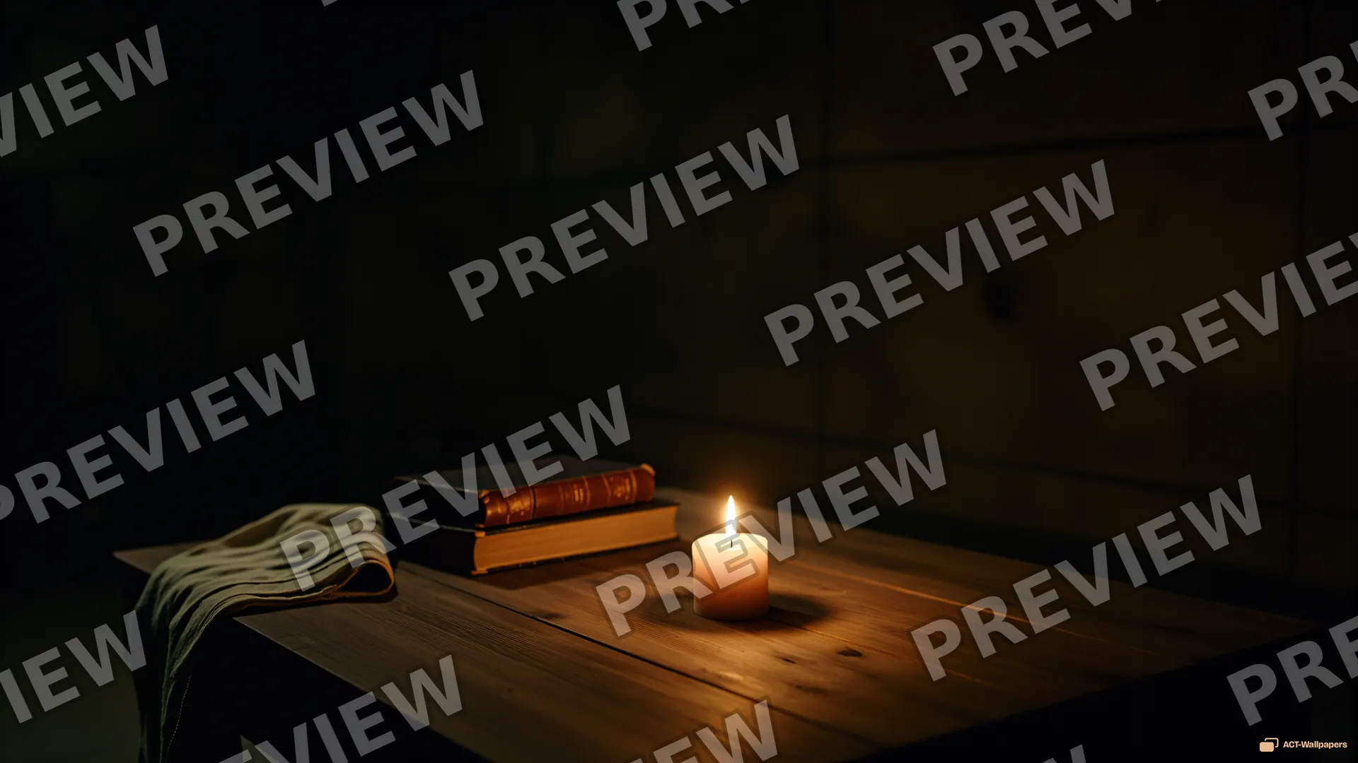 Candlelit Stone Cellar — Dark interiors 4K wallpaper