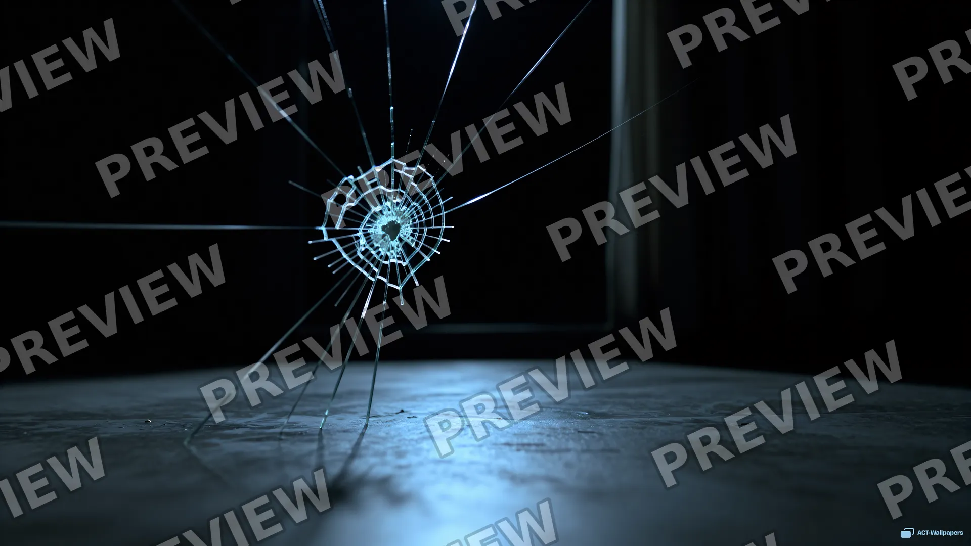 Upward Shatter View — Shattered glass 4K wallpaper