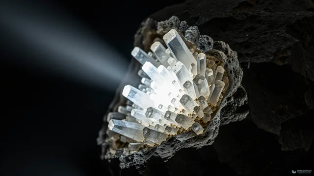 Calcite Geode Fracture — Crystals & minerals 4K wallpaper