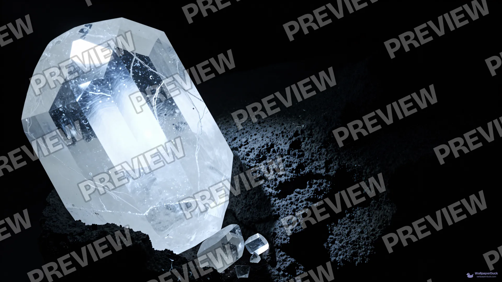 Calcite Double Refraction — Crystals & minerals 4K wallpaper