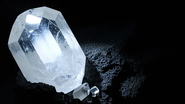 Calcite Double Refraction — Crystals & minerals 4K wallpaper